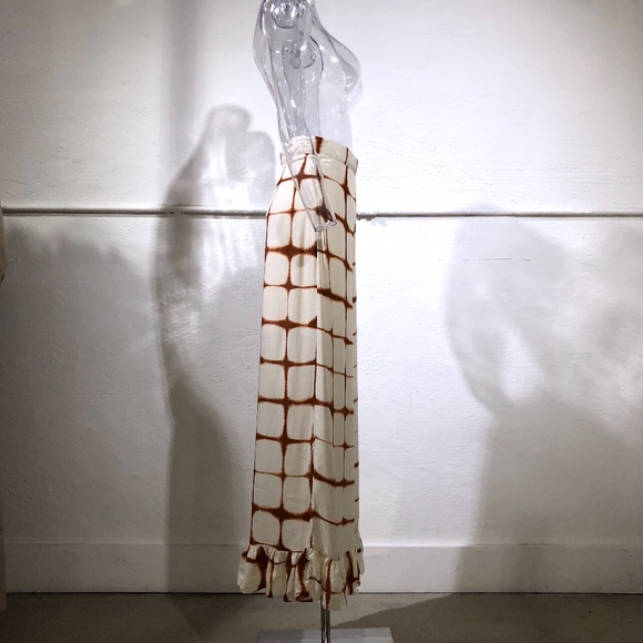 Style Mafia Print Pants with Ruffle Hem - Picture 4 of 4